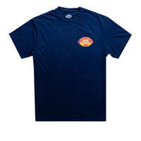 FLORAL CAT EYE S/S T-SHIRT TRUE NAVY